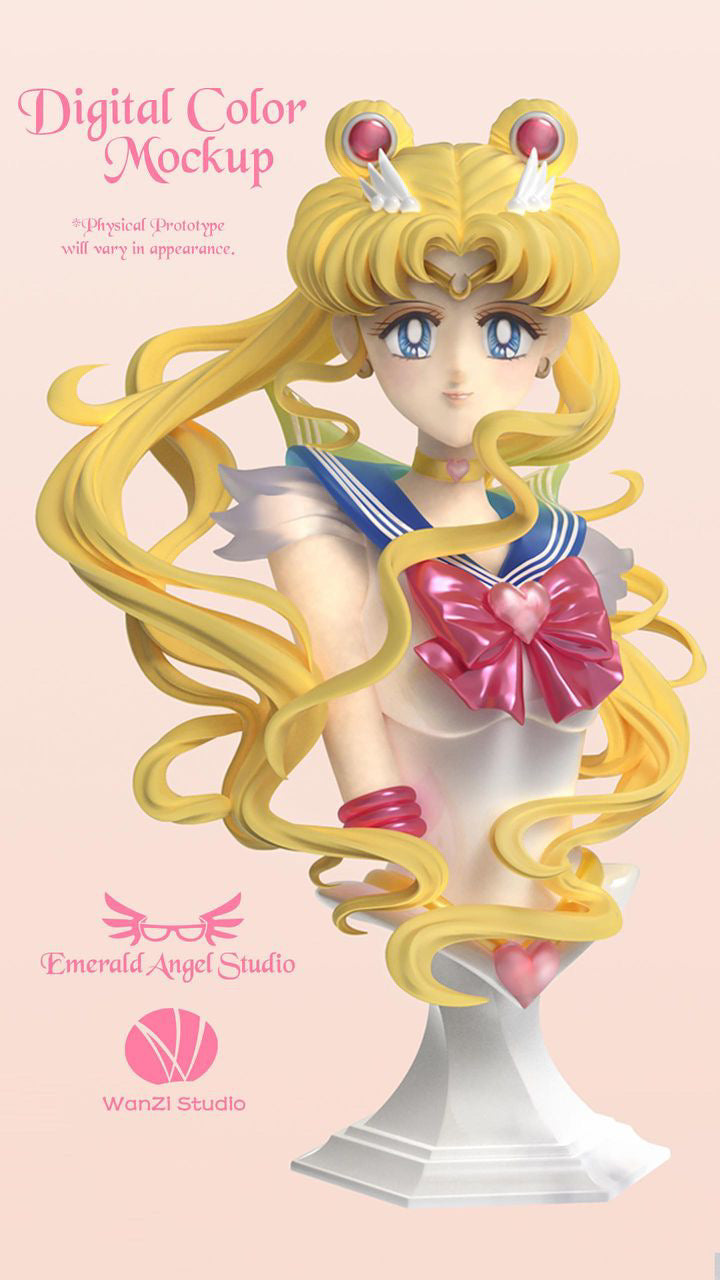 1/4 Scale Super Sailor Moon Bust! Pre-Painted Ver